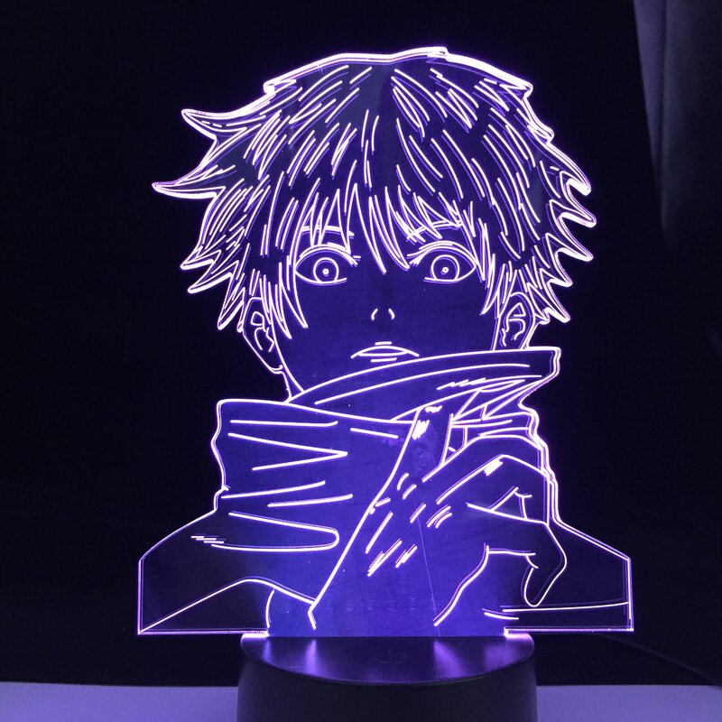 Satoru Gojo Light jutsu Kaisen Led 야간 조명 생일 선물 Jujutsu Kaisen 야간 조명 Satoru Gojo 램프 애니메이션 램프