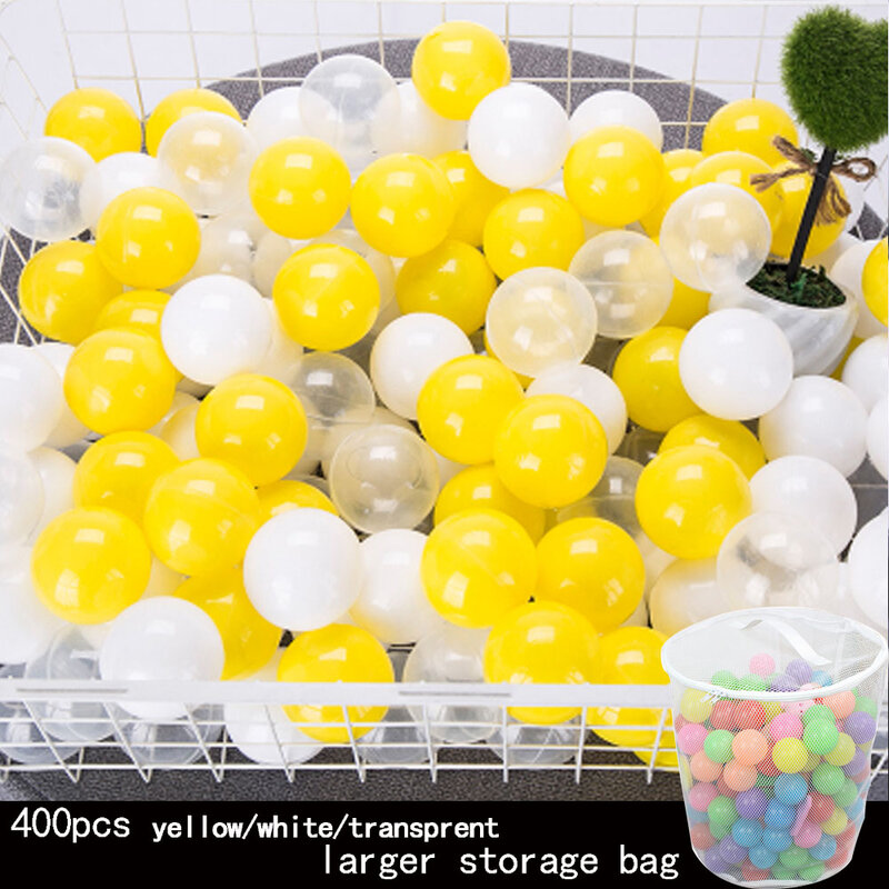 Bolas de plástico para crianças, brinquedo para piscina seca, ecológico, colorido, 400 cm
