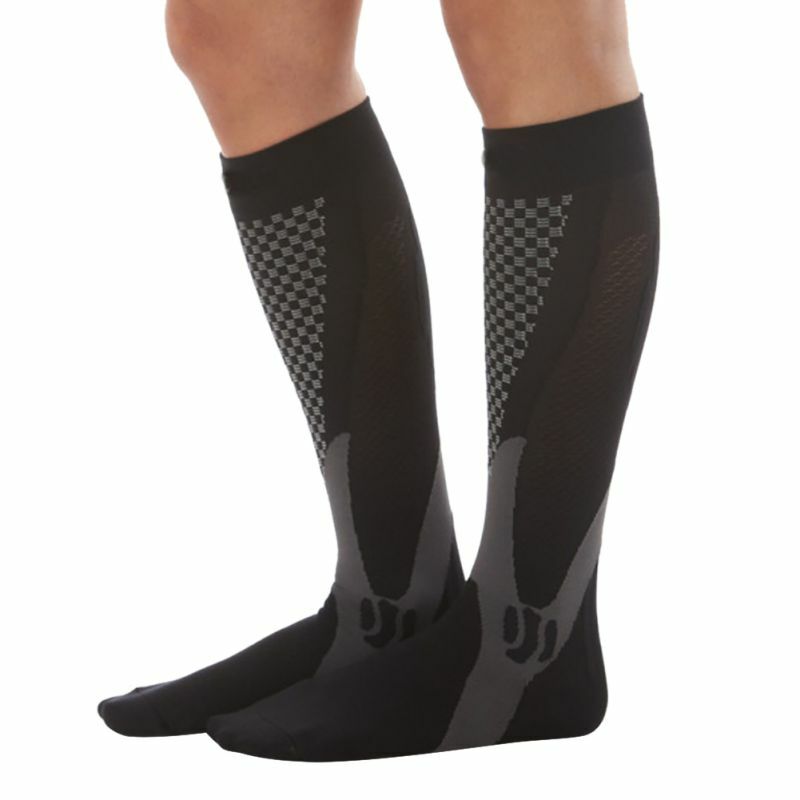Men Women Leg Support Breathable Stretch Compression Socks Below Knee Socks Fit Shin Splints Flight Travel Sport