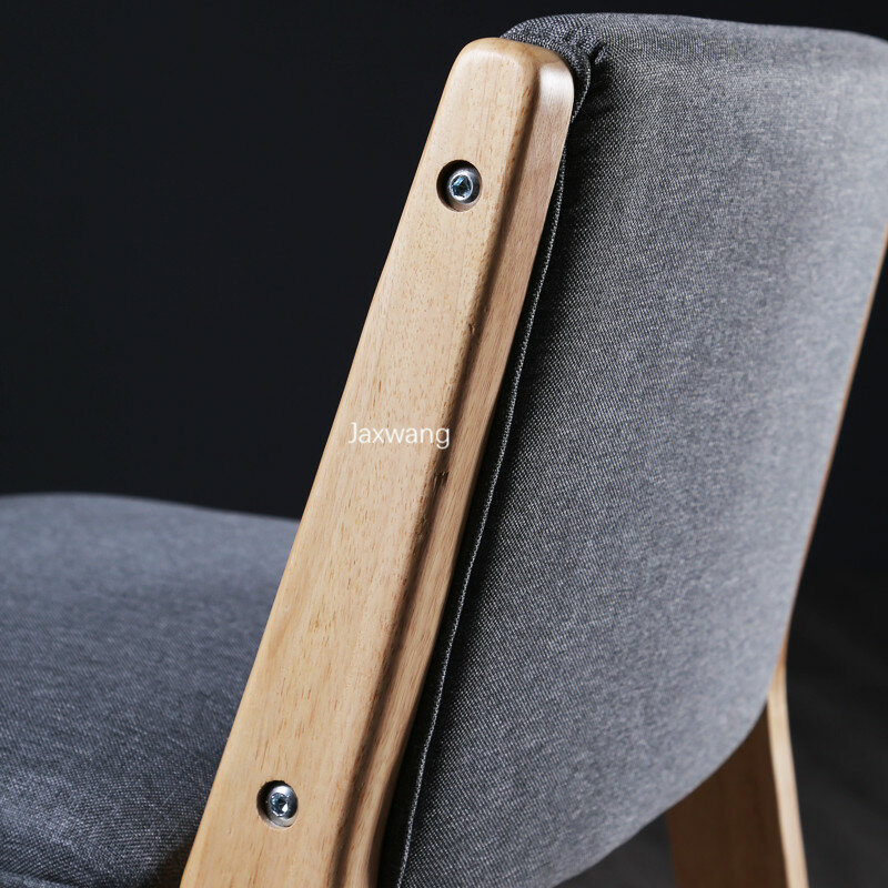 Bar nórdico Taburetes de Bar de madera sólida moderna respaldo taburete alto de lujo creativo taburete de Bar para casa minimalista sillas