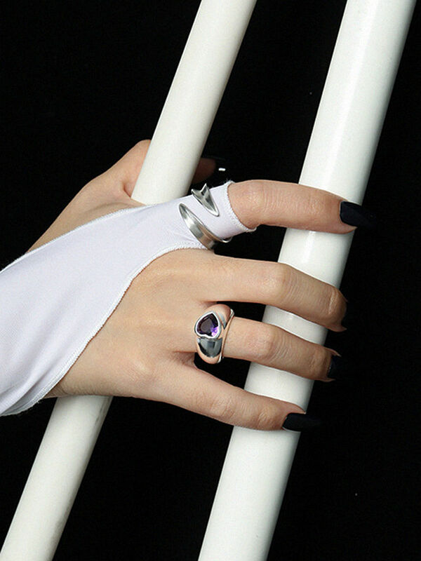 S'STEEL-anillos de plata de ley 925 con textura de borde escalonado, diseño Simple, anillos regalos para mujeres, compromiso bohemio, joyería 2021