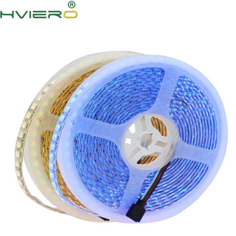 Tira de luces LED Flexible, 5m, 300 Led, 5050 SMD, CC de 12V, resistente al agua IP65, 60LED/m, luz blanca RGB para fiesta, 5050