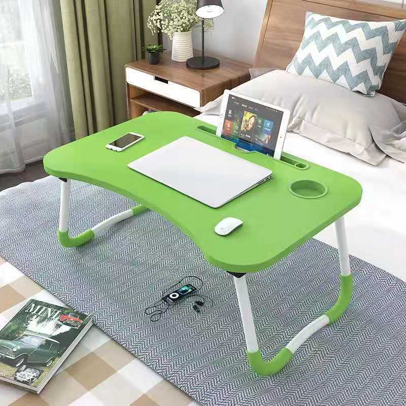 Soporte plegable de madera para ordenador portátil, mesa de estudio para cama, sofá, mesa de servicio de té