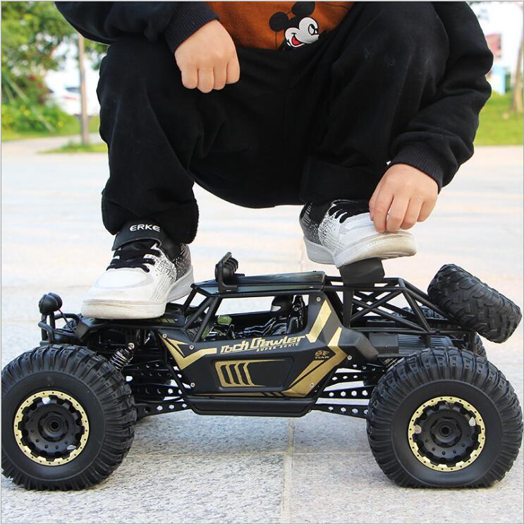 Coche de juguete a control remoto ultra grande 4x4 para niños, juguete de auto todoterreno de alta velocidad con llantas grandes de 1:8 de 50cm, de 4 4WD 2,4G