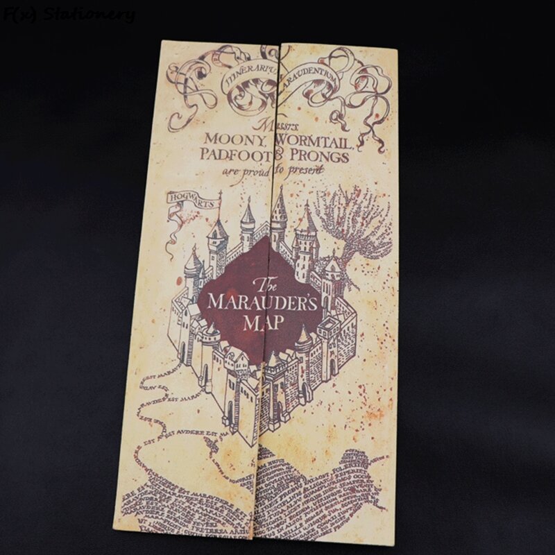 77cm*22cm Marauder's Map Christmas Gifts Action Harried Map Toys For Children Birthday Present Or Student Gift