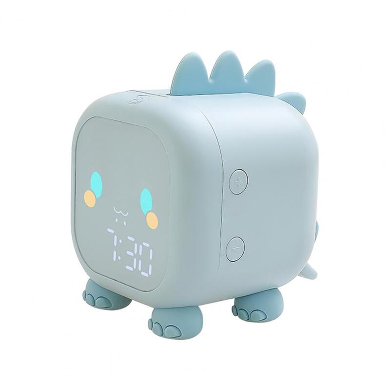 Zegar wyświetlacz temperatury przełącznik snu szkolenia silikonowe dzieci budzik na pulpicie