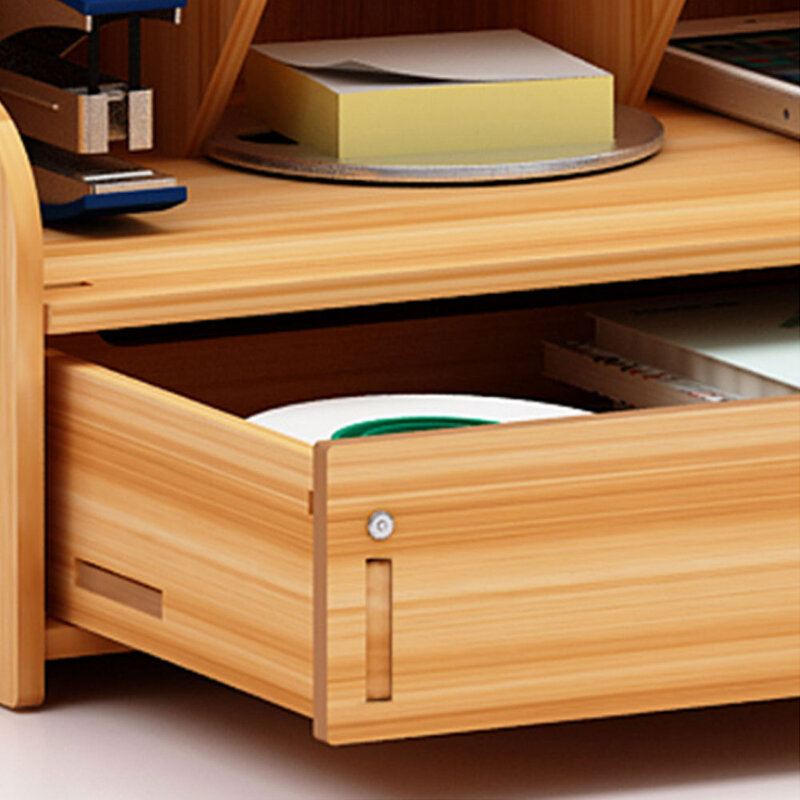 Multi-function Wooden Desktop Pen Holder Office School Stationery Storage Case Desk Pen Pencil Organizer