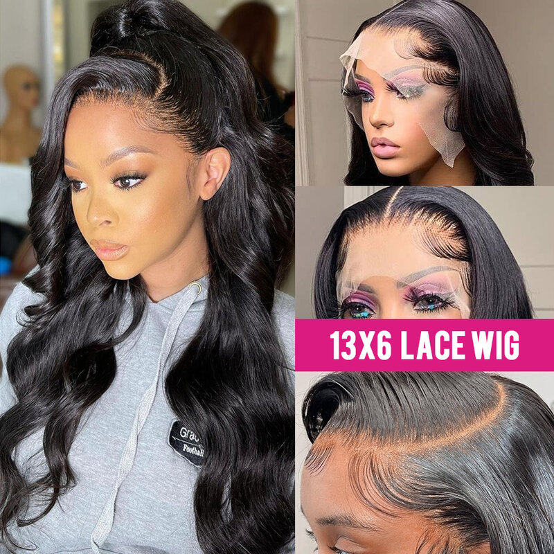 Body Wave Lace Front Wig Human Hair Wigs For Women Hd 30 Inch 13x4 Brazilian Pre Plucked 13x6 Loose Deep Wave Lace Frontal Wig