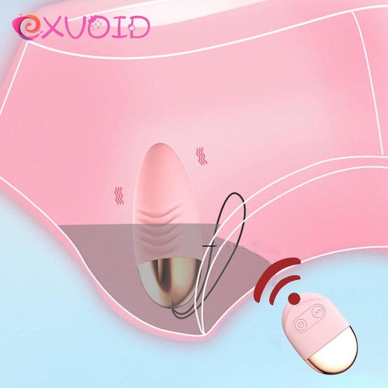 EXVOID ระยะไกลไข่ Vibrator ของเล่นเพศสำหรับผู้หญิงการสั่นสะเทือนที่แข็งแกร่ง Clitoris Stimulator G-Spot Massager Vibrators สำหรั...