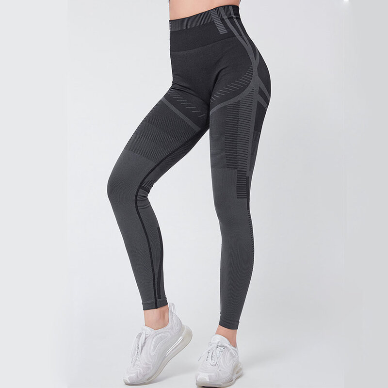 De cintura alta pantalones de Yoga pantalón de mujer para gimnasio Push Up cadera medias Fitness para calzas sin costuras para mujer Pantalones Mujer