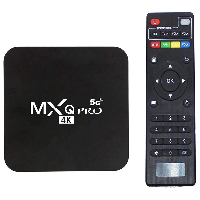 Para Android TV caja MXQ PRO 4K HDR Streaming Media Player 4GB RAM 32GB ROM Allwinner H3 Quad-Core Dispositivo de TV inteligente