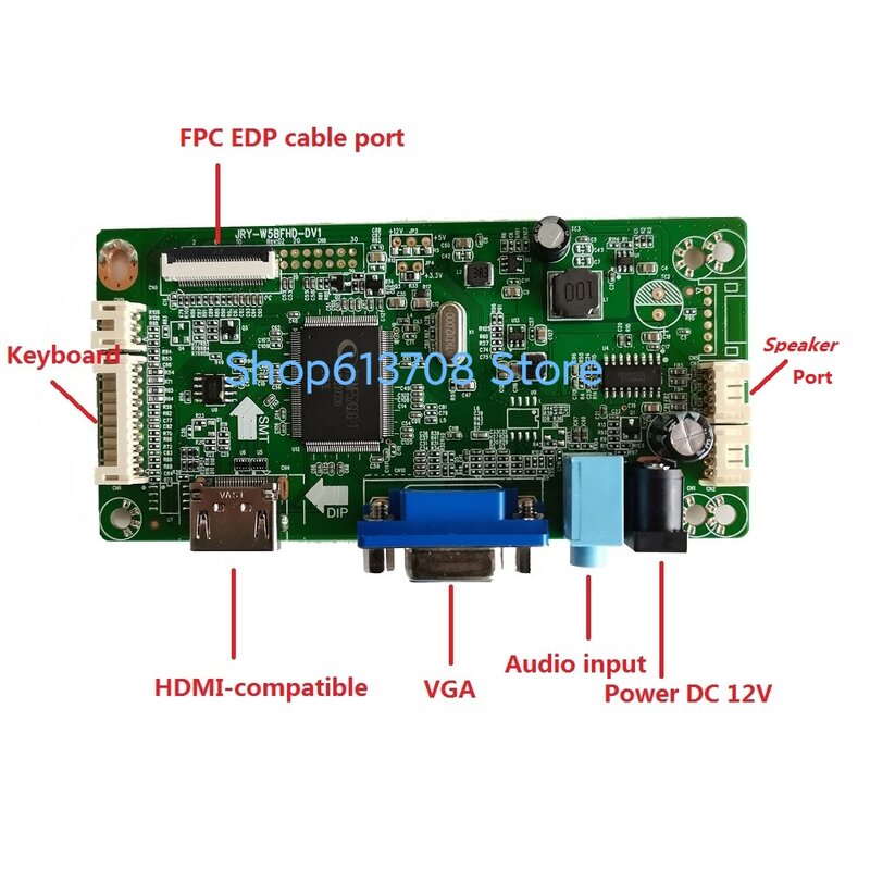 for N140BGE 14" 30Pin DRIVER 1366X768 Controller board SCREEN display LCD DIY LED EDP EDP HDMI-compatible monitor KIT VGA