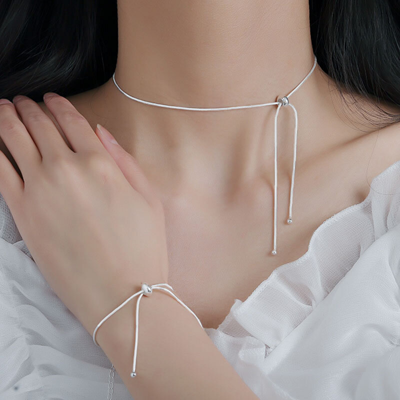 AETEEY-collar de plata esterlina 925 para mujer, colgante de estilo Simple, cadena de clavícula, regalo de fiesta de cumpleaños, joyería exquisita