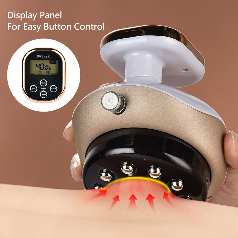 Masajeador eléctrico de succión de Guasha, dispositivo de masaje anticelulitis adelgazante, masajeador de succión recargable/enchufe