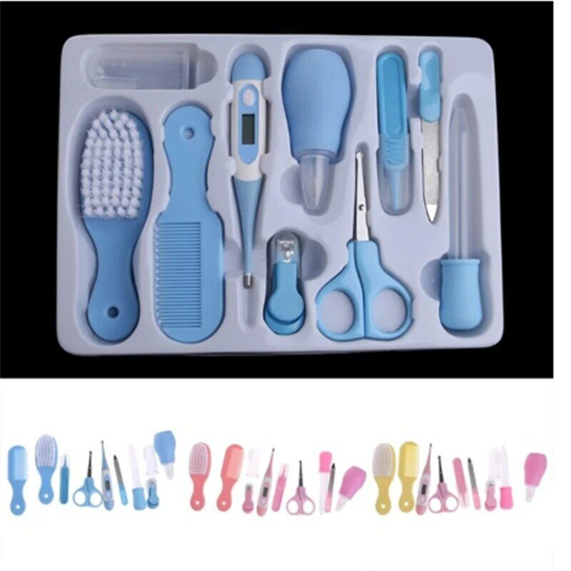 10Pcs/Set Baby Nail Trimmer Healthcare Kit Portable Newborn Nail Clipper Safety Care Set Healthcare Accessories Drop ship