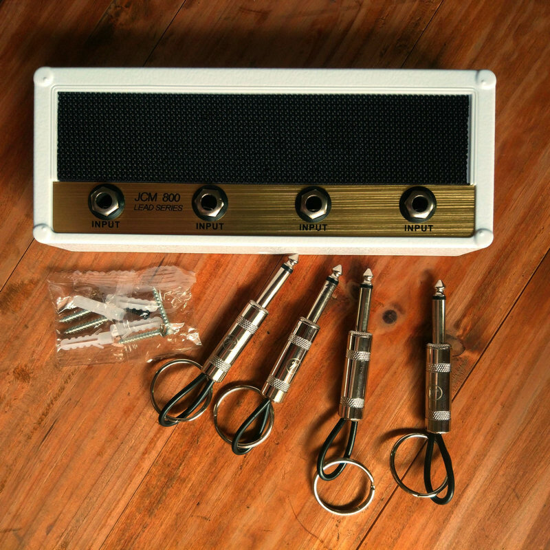 مفتاح تخزين الغيتار حامل سلسلة مفاتيح جاك II رف 2.0 مفتاح كهربائي رف Amplifier مكبر للصوت JCM800 هدية دروبشيبينغ