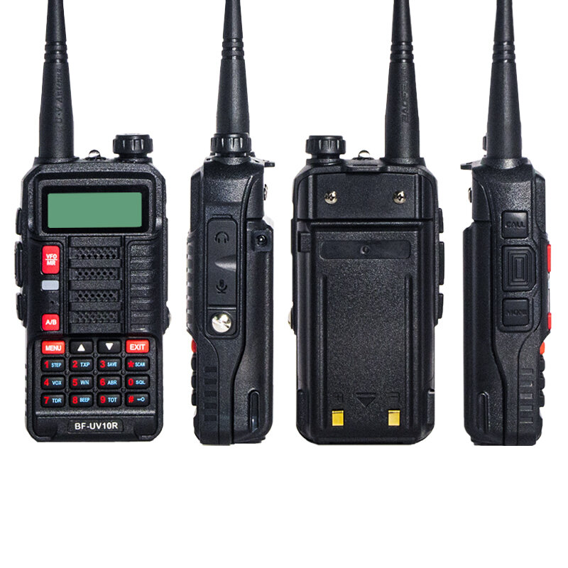 Baofeng-walkie-talkie VHF UHF de doble banda, de dos vías Radio CB, transceptor de Radio de carga USB portátil, UV10R, UV-10R