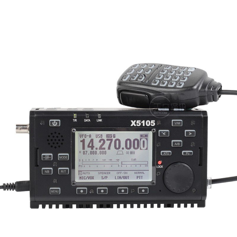 Xiigu X5105 Luar Ruangan Versi 0.5-30MHz 50-54MHz 5W 3800MAh HF TRANSCEIVER dengan IF Output Semua Band Meliputi SSB CW AM FM RTTY PSK
