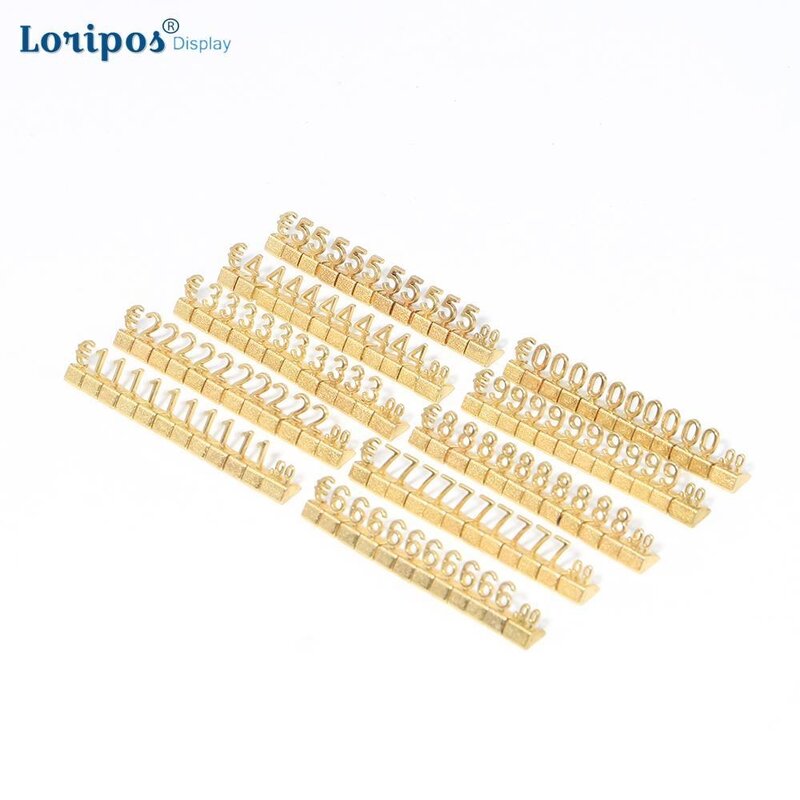 10sets 3d Metal Price Tag Price Display The Same Digital Price Cubes Jewelry Price Label Watch Iphone Tag Price In Euro Dollar