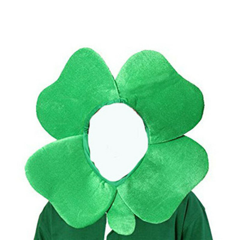 عيد القديس باتريك الكبار قبعة للجنسين النساء الرجال الأخضر البرسيم على شكل قبعة كرنفال قبعة للحزب مرحلة الأداء 2021 Hot