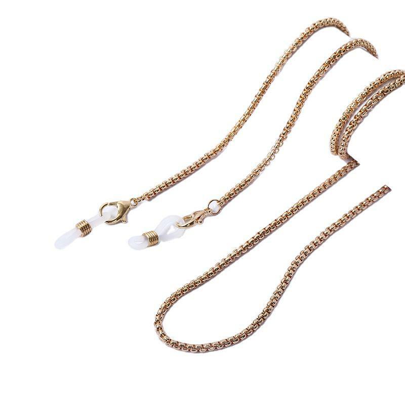 Okulary przeciwsłoneczne łańcuchy maskujące dla kobiet wiele akrylowe perły kryształowe okulary łańcuchy 2021 nowych moda biżuteria hurtowych