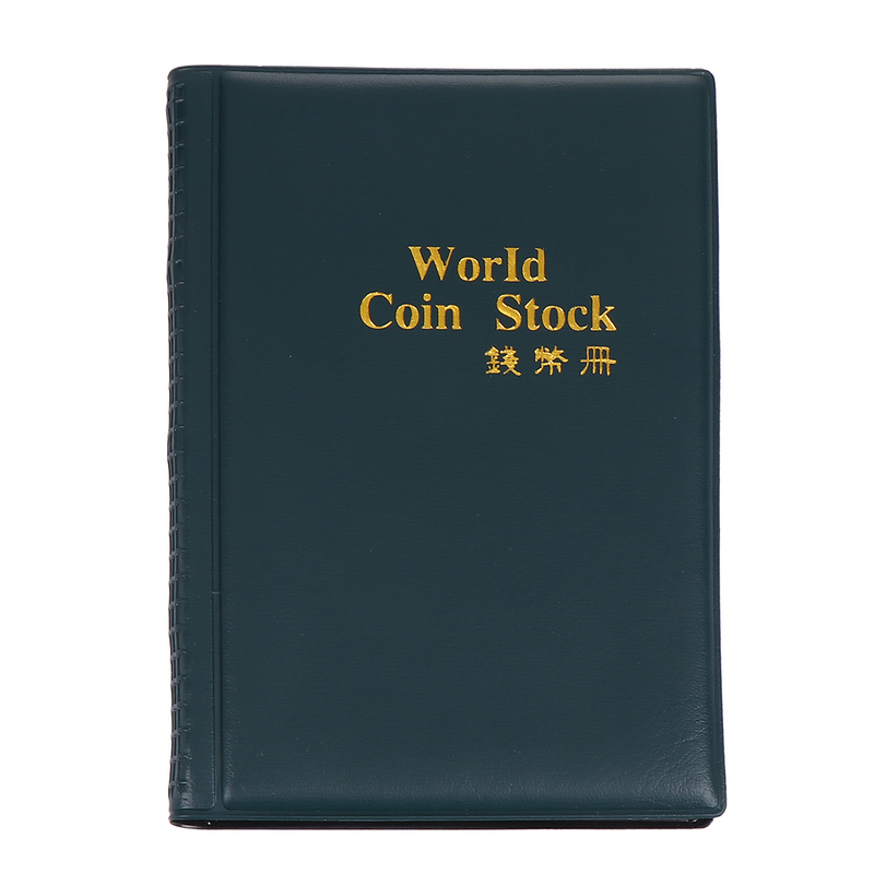 120 moeda livro de armazenamento moeda coleta álbum mundo moeda titular simples organizador moeda comemorativa coletor de moedas para o homem mulher
