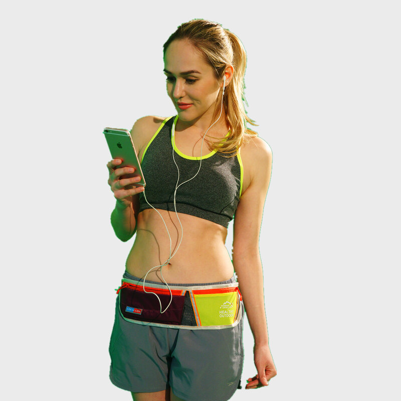 Bolsa de cintura para correr para mujer y hombre, bolsa de gimnasio deportiva portátil, bolsa de teléfono móvil para bicicleta de agua