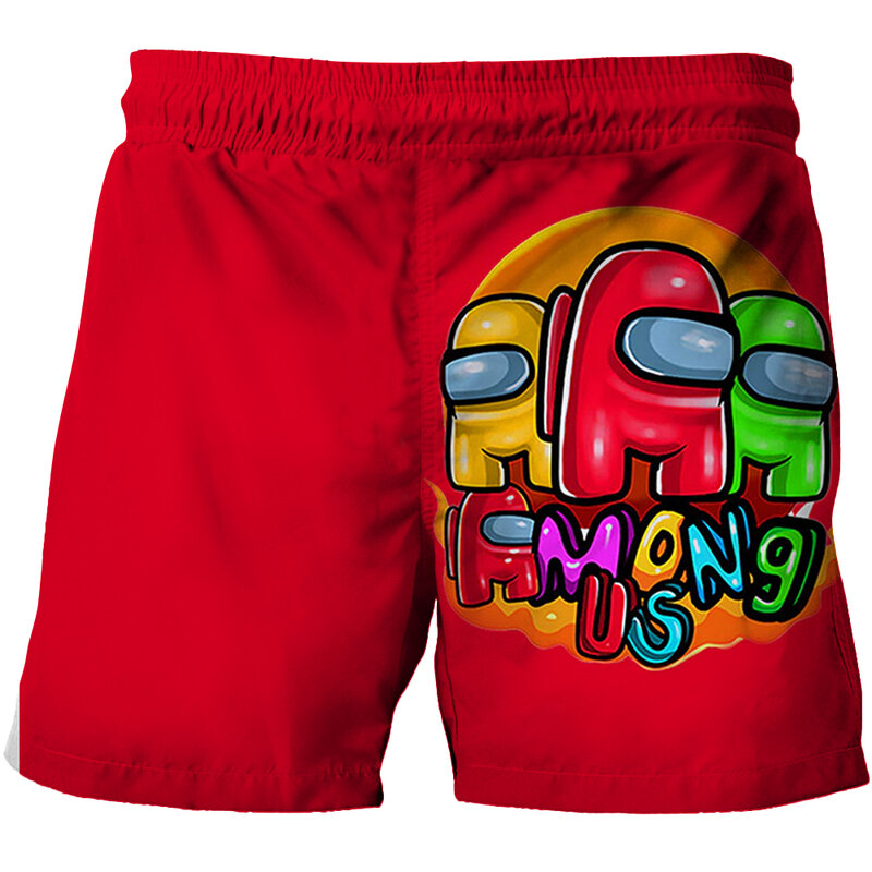 Pantalones cortos de verano para niños y niñas, bañadores de dibujos animados, estampado de moda