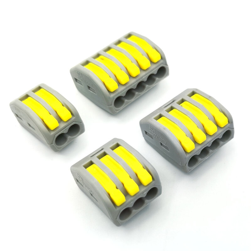 10PCS Electrical Wiring Terminals Cage Spring Universal Fast Terminal Household Connectors For Connection