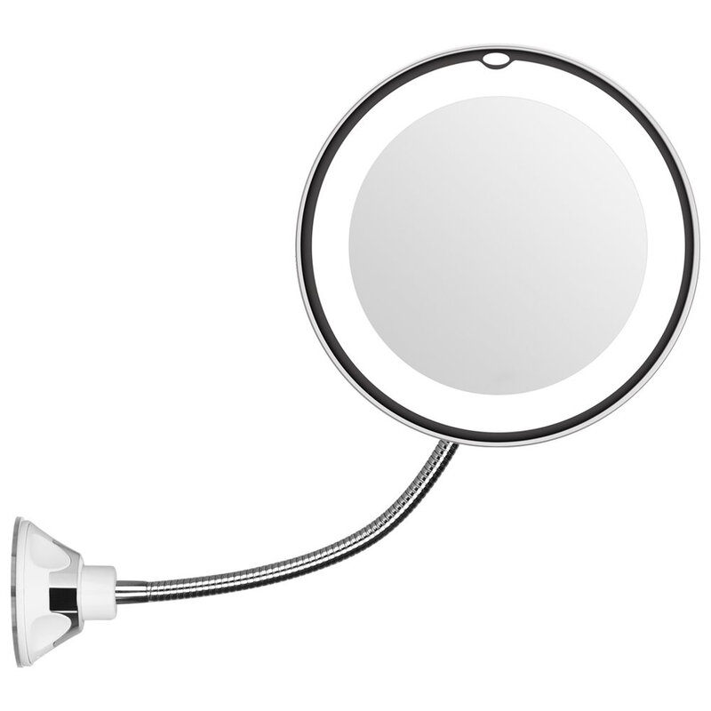 LED Makeup Lamp Mirror Magnifier Wall Lamp Vanity Mirror 360 Degree Rotation 10X Magnifying Glass Mirror Night Light Bathroom