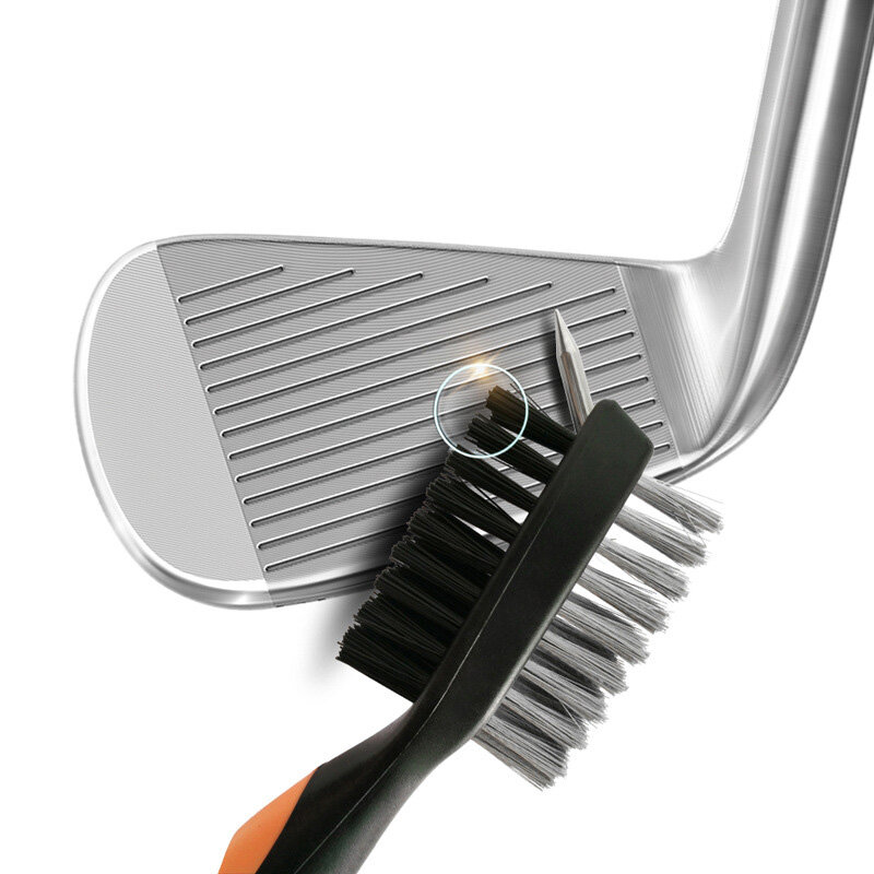 กอล์ฟคลับแปรงกอล์ฟ Groove ทำความสะอาดแปรง2ด้าน Golf Putter Wedge Ball Groove Cleaner ชุดทำความสะอาดเครื่องมือทำความสะ...