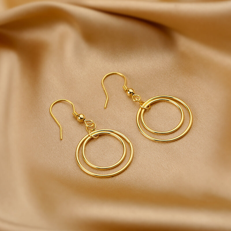 [Miss Z] orecchini ad anello tondo 2021 nuovi orecchini di senso di Design della moda corea del sud eleganti orecchini popolari Internet vendita calda