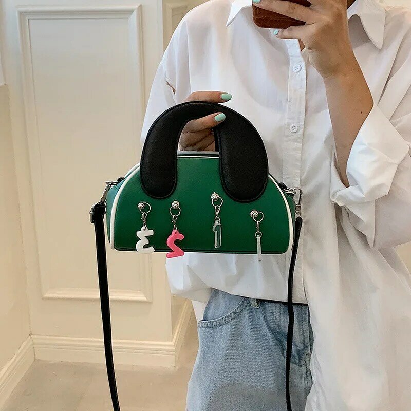 Luxus Handtaschen Frauen Umhängetasche Pu Leahter Schulter Taschen für Frauen Digitale Anhänger Shell Tasche Hohe Qualität Umhängetasche