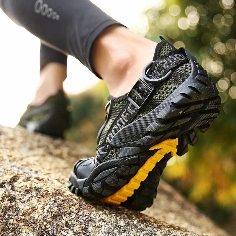 JIEMIAO-Botas antiderrapantes respiráveis do exército de combate tático para homens, sapatos de caminhada, tênis de treinamento do deserto, sapatos de trekking ao ar livre