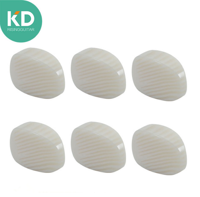 6 Stuks Per Verpakking Witte Crème Gitaar Tuning Peg Knop Gitaar Machine Head Knop Gitaar Onderdelen Vervanging
