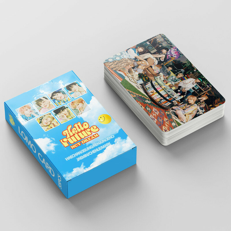 55 Buah/Set Kpop NCT DREAM Album Baru Kartu Pos HELLO FUTURE Kartu Pos Caro Lumin MARK Chenle untuk Koleksi Penggemar