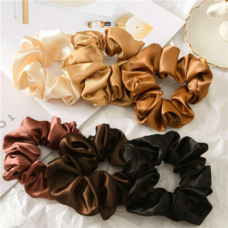 Fashion Satin Polyester Hair Bands for Women Scrunchie acsesorios para el cabello Hairbands Hair Accessories for Women Girls