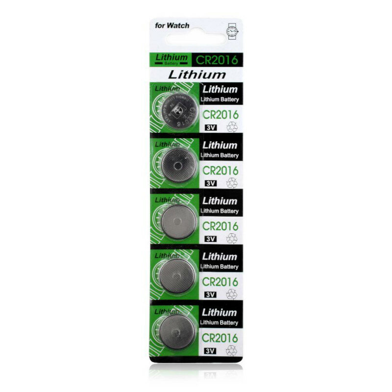 100 Uds CR2016 pilas de botón 75mAh LM2016 DL2016 BR2016 celular batería de botón de litio, 3V CR 2016 para ver juguete de control remoto