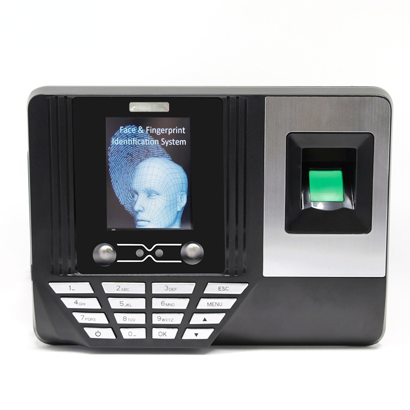 2022. Riconoscimento facciale biometrico dell'impronta digitale del viso nessun dispositivo della macchina del sistema di rilevazione presenze senza contatto di tocco