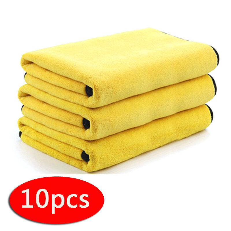 3/5/10 pces toalha de carro super macio toalha de lavagem de carro pano seco microfiber care pano super absorvente nenhum desvanecimento nenhum derramamento de alta qualidade
