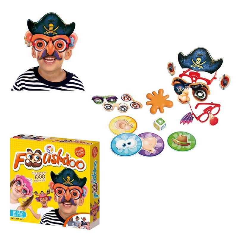 لعبة لوحة تفاعلية متعددة اللاعبين نظارة Foolishdoo قلادة لعبة طقم ألعاب عائلية