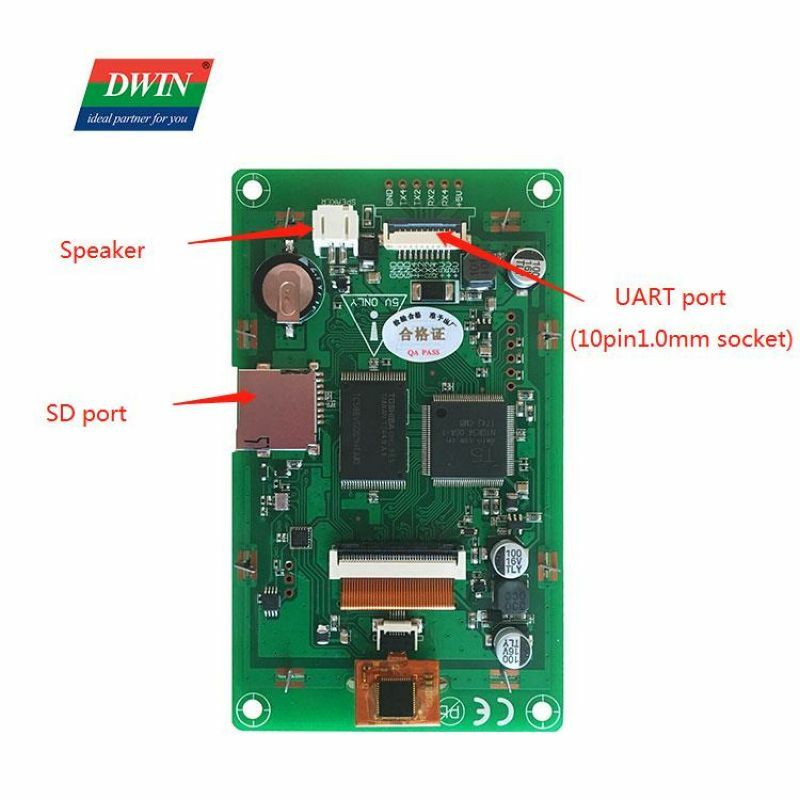 DWIN 3.5 inch 320x480 resolution HMI LCD display module with/without touch panel DMT48320C035_07W