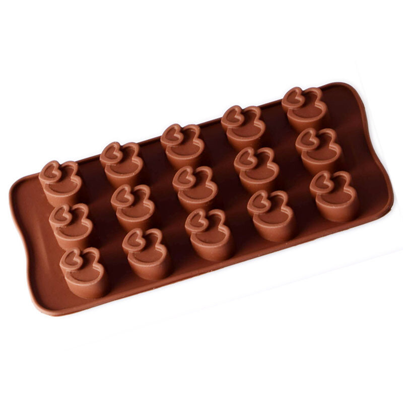 Love Heart Shaped forma na czekoladki aplikator z miękkiego silikonu Ice formy DIY kremówka cukier narzędzie do pieczenia narzędzia kuchenne akcesoria do gotowania