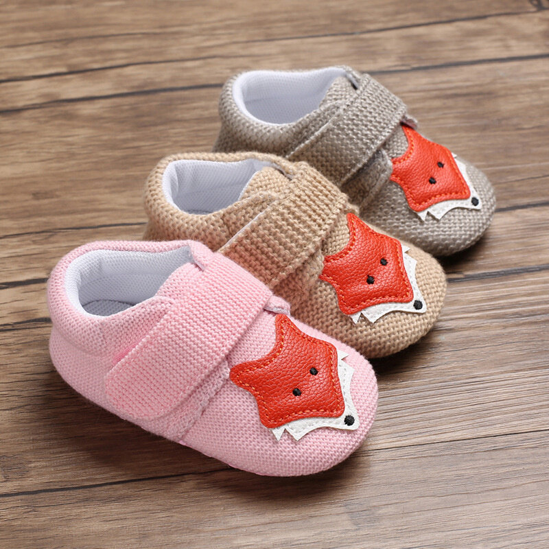 2021 New Shoes Toddler Newborn Baby Boys Girls Animal Crib Shoes Infant Cartoon Soft Sole Non-slip Cute Warm Animal Baby Shoes