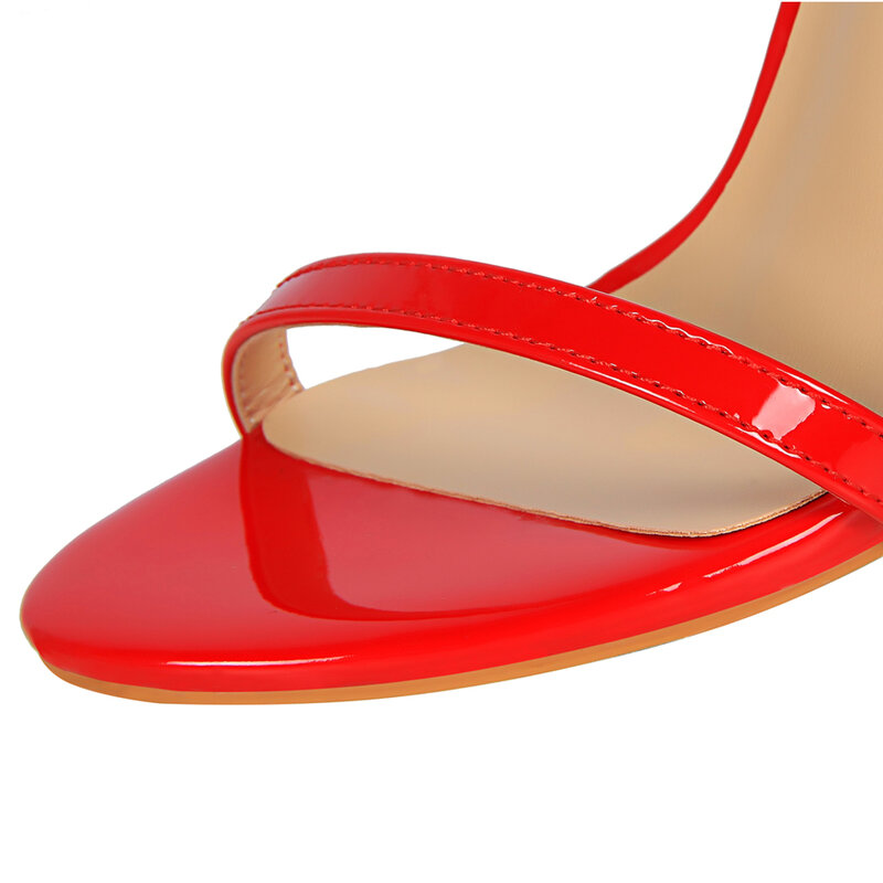 BIGTREE – sandales en cuir PU pour femmes, chaussures d'été à talons hauts, escarpins Sexy, bride bride cheville, grande taille, 2020