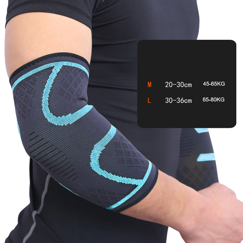 1PC cuscinetti di supporto per gomiti a compressione manicotto per braccio gomito tutore elastico protettore per braccio sportivo per esterno
