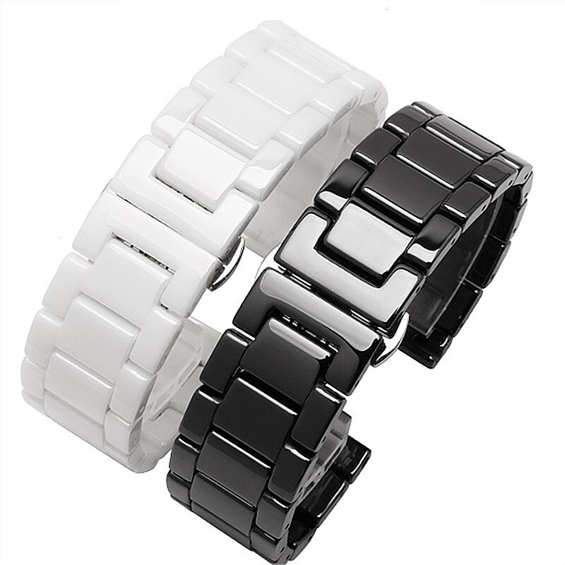 Pasek ceramiczny 20 22 mm bransoletka łańcuchowa dla xiaomi Amazfit Samsung Gear s3 S2 pasek Galaxy zegarek 46 42 45 mm sport od zegarków pas