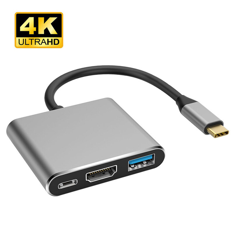 USB3.0 PD Sạc 4K HDMI-Tương Thích Bộ Chuyển Đổi USB 3.1 Loại C HUB Chuyển Đổi Cắm Chơi Tiện Lợi Nhanh Chóng hoạt Động Cho Máy Tính PC