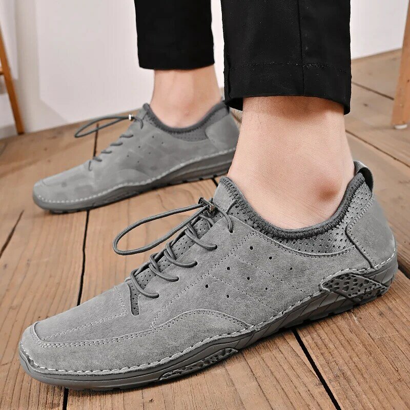 2021 New Men Casual Shoes Fashion Comfortable Leather Driving Shoes Handmade Luxury Brand Moccasins Loafers Flat Shoes Big Size