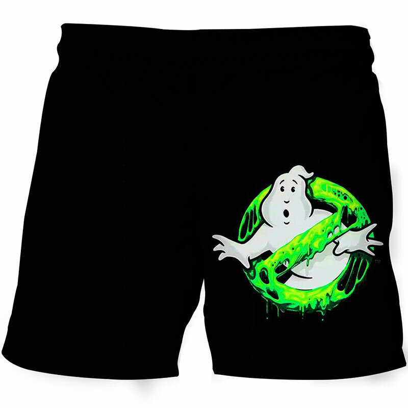 Menino ghostbuster shorts praia calções de natação rápido seco bebê meninos shorts crianças roupas calças adolescente ao ar livre shorts verão
